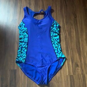 Blue aquarium - one piece bikini